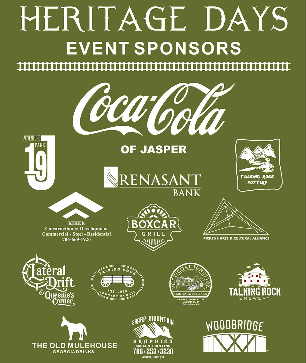 Thanks to the 2026 Talking Rock Heritage Days Sponsors