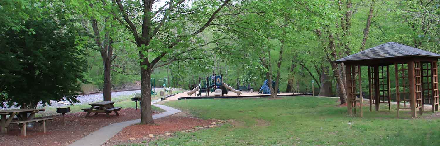 Talking Rock Park with Playground Pavilion Rental Bathrooms Grills Picnic Tables